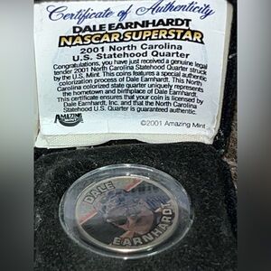 Dale Earnhardt Sr 2001 Amazing Mint North Carolina Statehood Quarter Collectible
